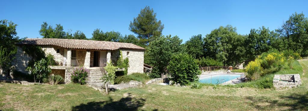Hotel Lou Caleu Restaurant Le Rocher Des Abeilles Saint-Martin-de-Castillon Bagian luar foto